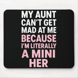 Funny Aunt Niece Mini Her Matching Family Quote Mouse Pad