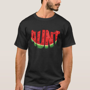 Funny Aunt Watermelon Summer Fruit Family Matching T-Shirt