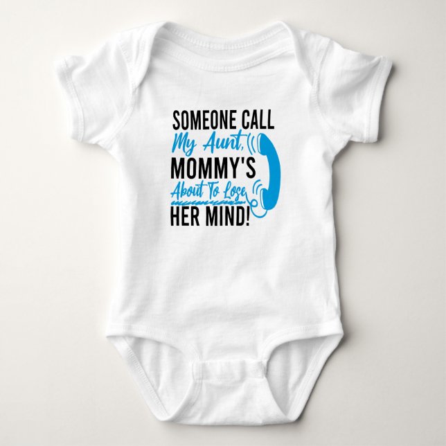  Funny Auntie Baby, Aunt, Baby Saying, Gift New Baby Bodysuit (Front)