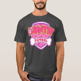 Funny Auntie Patrol  Dog Mum Dad For Men Women T-Shirt