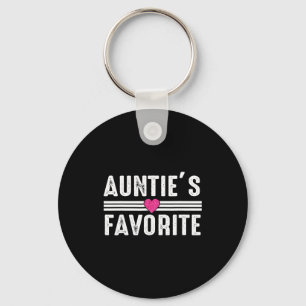 Funny Auntie'ss Favorite Son Daughter I'm Auntie's Key Ring
