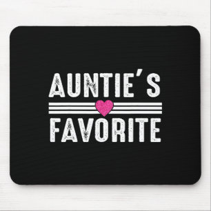 Funny Auntie'ss Favorite Son Daughter I'm Auntie's Mouse Pad