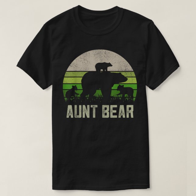 Funny Aunty Shirts From Nephew Niece, 3 Cub Kids A (Design Front)
