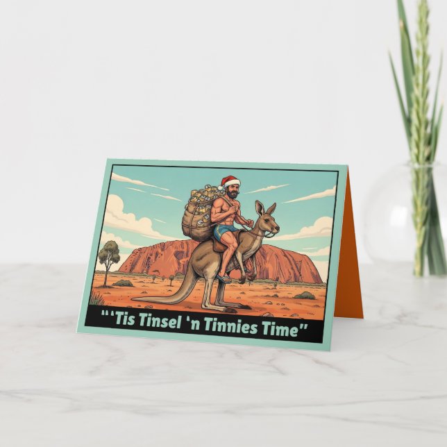 Funny Aussie Christmas Card (Front)