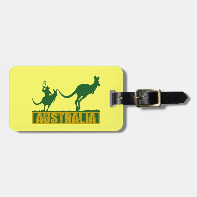 Funny Australia Luggage Tag (Front Horizontal)