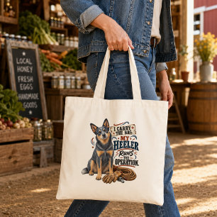 Funny Australian Cattle Dog Blue Heeler Tote Bag