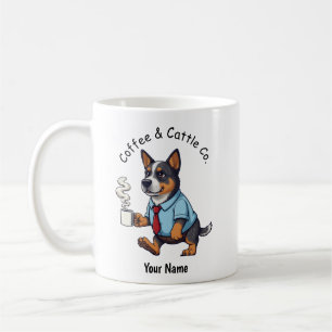 Funny Australian Cattle Dog Business Suit Coffee  Mug
