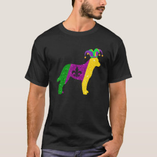 Funny Australian Cattle Dog Mardi Gras Party Mask  T-Shirt