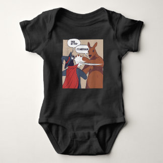 Funny Australian Halloween | Kangaroo Design Baby Bodysuit