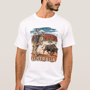 Funny Australian kangaroo T shirt