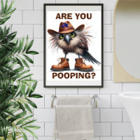 Funny Australian Kookaburra Neutral Earthy Toilet