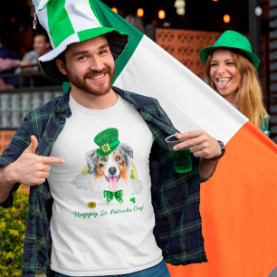Funny Australian Shepherd Gold St. Patricks Day T-Shirt