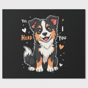Funny Australian Shepherd Mom Gifts Aussie Yes I H Wrapping Paper