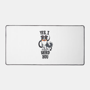 Funny Australian Shepherd Mum Gifts Aussie Yes I H Desk Mat