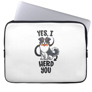 Funny Australian Shepherd Mum Gifts Aussie Yes I H Laptop Sleeve