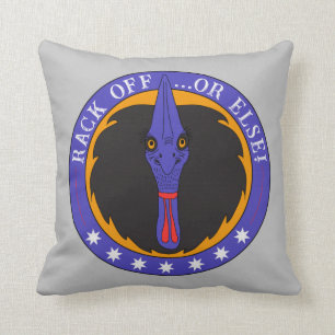 Funny Australian Slang Cassowary Bird Quote Cushion