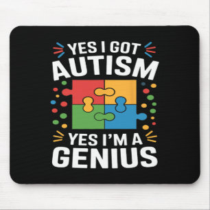 Funny Autism Awareness Kids Autistic Puzzle Autism Mouse Pad