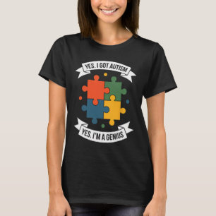Funny Autism Awareness Kids Autistic Puzzle Autism T-Shirt