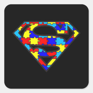 Funny Autism Awareness Superhero T-Shirt170  Square Sticker