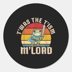 Funny Autism Awareness Support Twas The Tism M Lor Classic Round Sticker