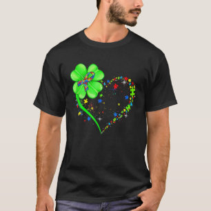 Funny Autism Clover Autism Mum Boy St Patrick's Da T-Shirt