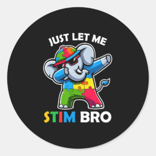 Funny Autism Cute Autism Awareness Kids Classic Round Sticker