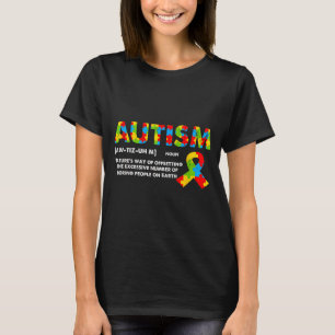Funny Autism Definition - Autism Awareness Month  T-Shirt
