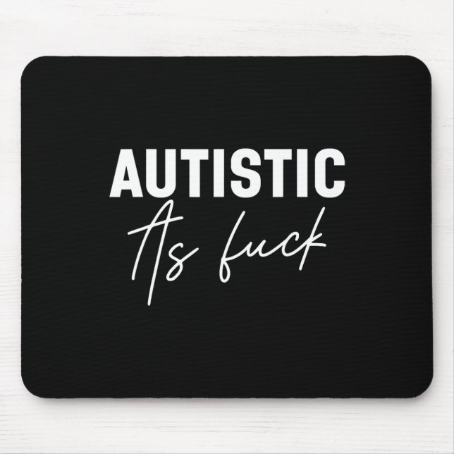 Funny Autism Jokes  Mouse Pad (Front)