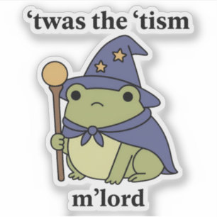 Funny Autism Kindle Sticker – Twas The Tism Neur