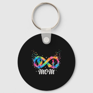 Funny autism mum quote neurodiversity awareness key ring