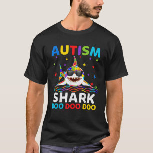 Funny Autism Shark Puzzle Awareness Day Cute For B T-Shirt