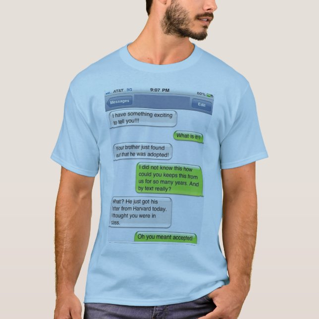 FUNNY AUTOCORRECT TEXTS T-Shirt (Front)
