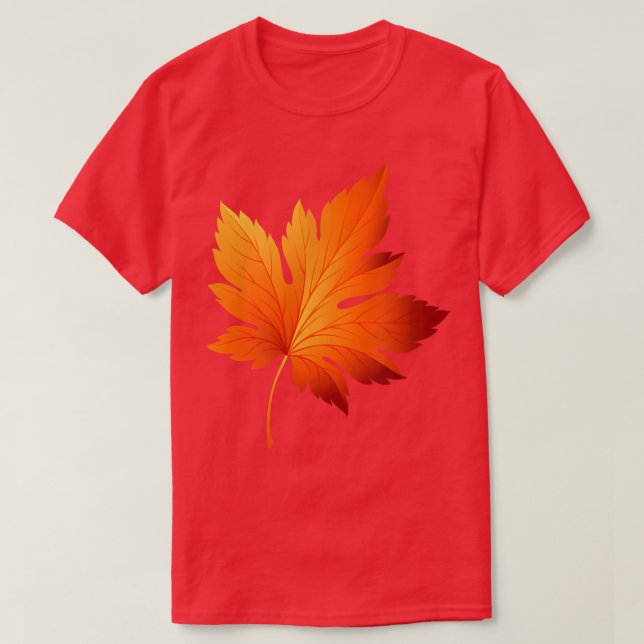 Funny Autumn Fall Leaf Leaves Tree Warm Cosy Seaso T-Shirt (Design Front)