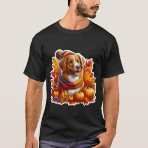 Funny Autumn Fall Nova Scotia Duck Tolling Retriev T-Shirt