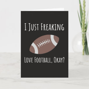 Funny Autumn Football Cards For Lovers Players Fan