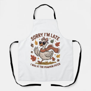 Funny Autumn Goose Apron