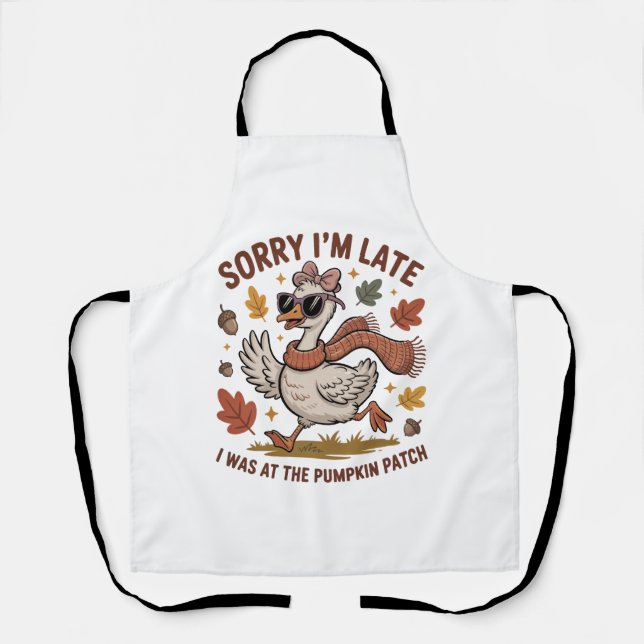 Funny Autumn Goose Apron (Front)