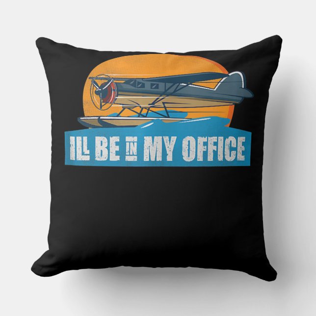 Funny Aviation Apparel Be Office Funny Pilot Gift Cushion (Front)