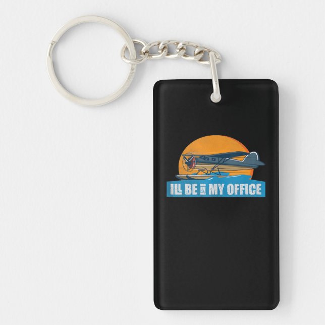 Funny Aviation Apparel Be Office Funny Pilot Gift Key Ring (Front)