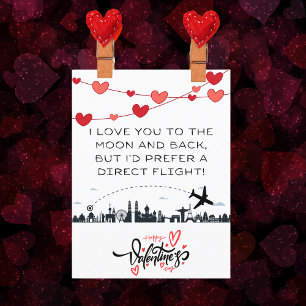 Funny Aviation Joke, Photo Valentine's Day Card