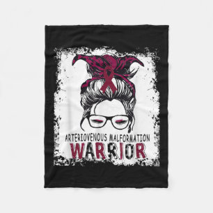 Funny Avm Arteriovenous Malformation Awareness, Fleece Blanket