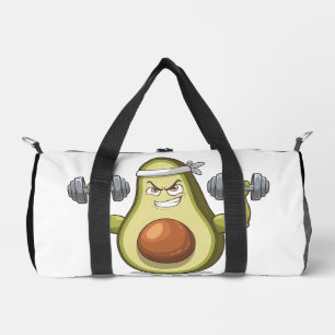Funny Avo-Cardio Avocado Fitness Design Duffle Bag