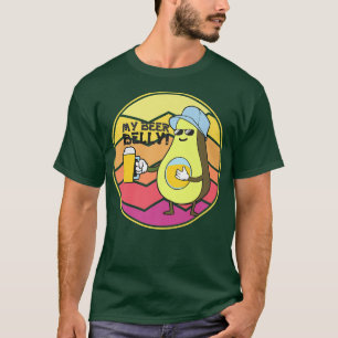 Funny Avocado Beer Belly, Guacamole For Men Women, T-Shirt