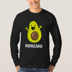 Funny Avocado Dad Vegan Guacamole Avocado Papacado T-Shirt