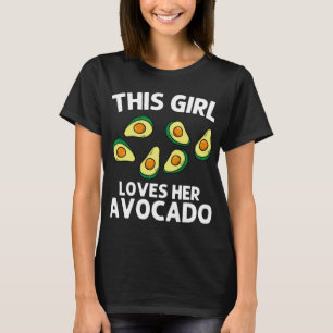 Funny Avocado For Girls Kid Pear Guac Avocados Mex T-Shirt