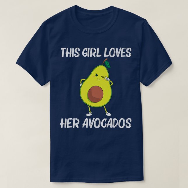 Funny Avocado Gift For Girls Kids Healthy Dessert  T-Shirt (Design Front)