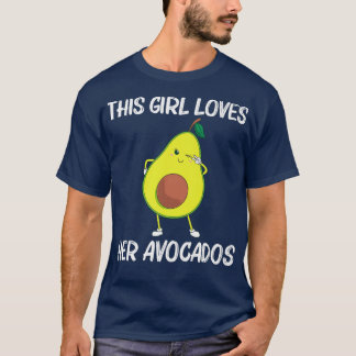 Funny Avocado Gift For Girls Kids Healthy Dessert  T-Shirt