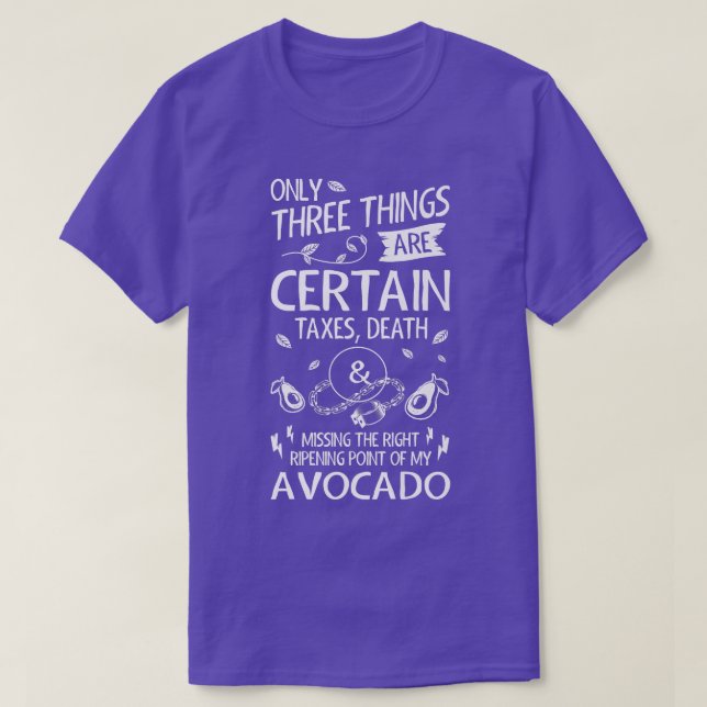 Funny Avocado Lover T-Shirt (Design Front)