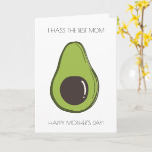 Funny Avocado Mother's Day Card