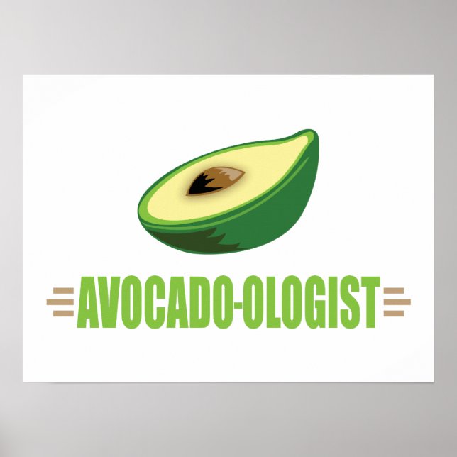 Funny Avocado Poster (Front)